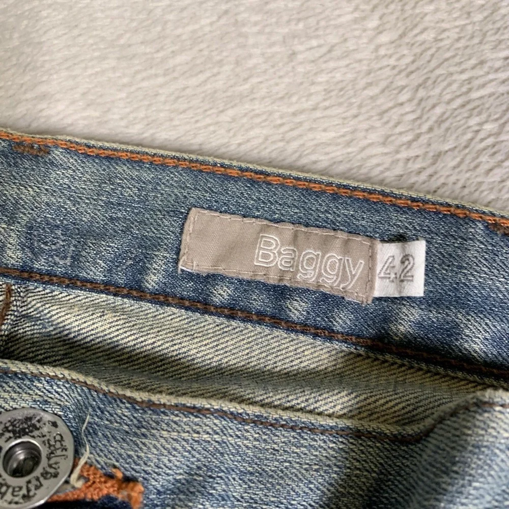 Y2K Levis SilverTab Baggy Jeans Mens 42x36 Light Wash Relaxed Straight Baggy NEW